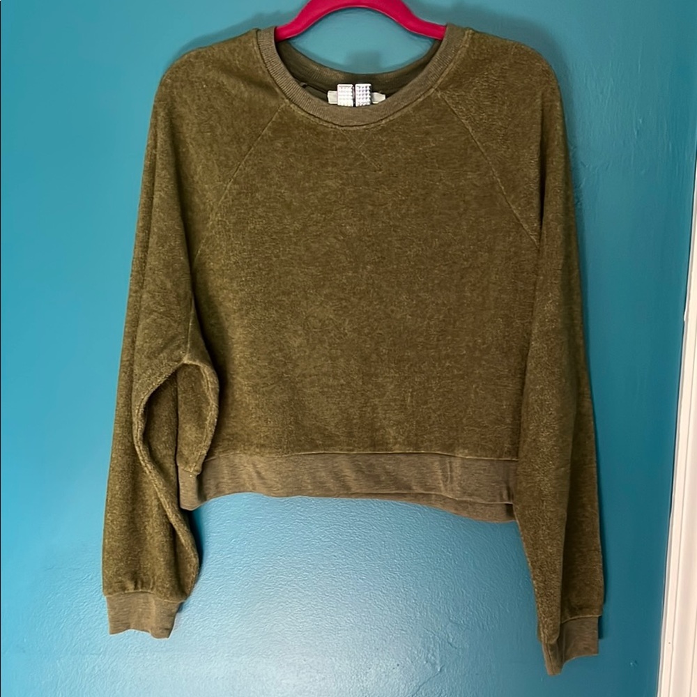 Olive Green Crew Neck